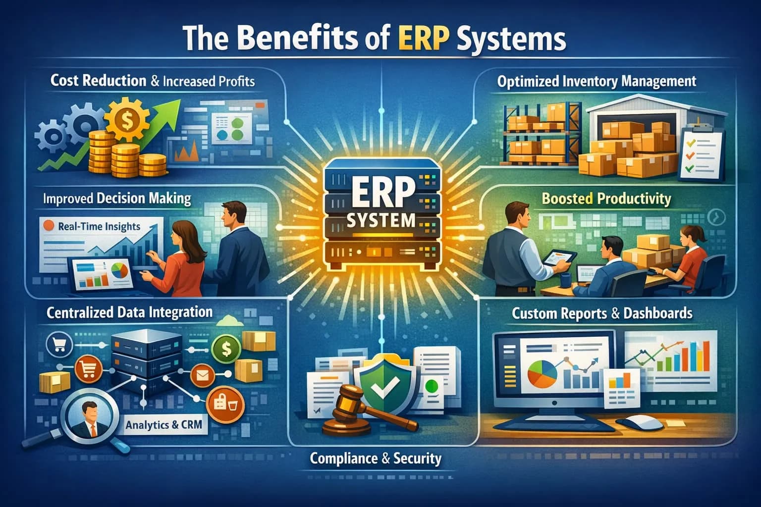 Featured image for Key Benefits of ERP Systems for Modern Businesses